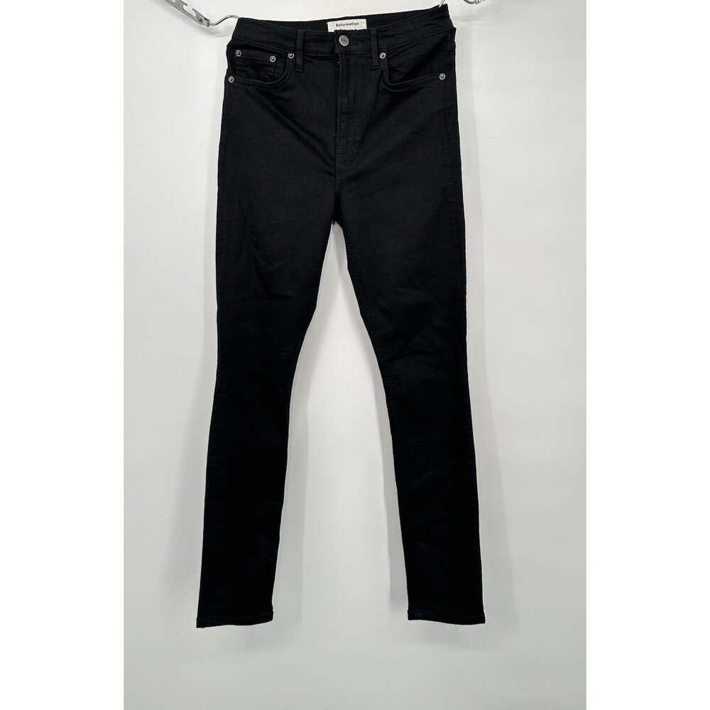 Reformation Serena High Skinny Crop Jeans Black Women’s Size 26